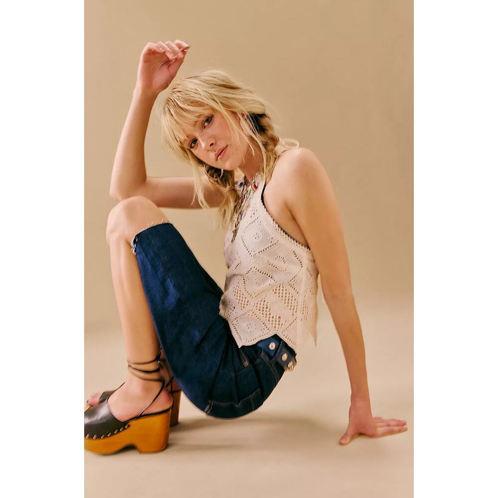 Free People We The Free JAM SESSION Relaxed Capri Jeans - Picture 3 of 10